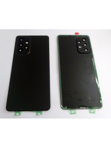 Tapa trasera o tapa bateria negra para Samsung Galaxy A53 5G A536 mas cubierta de camara