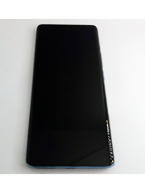 Pantalla LCD para Realme 10 Pro Plus 5G RMX3686 RMX3687 mas tactil negro mas marco azul calidad premium