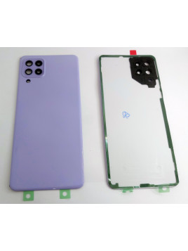 Tapa trasera o tapa bateria violeta mas cristales camara para Samsung Galaxy A22 4G A225