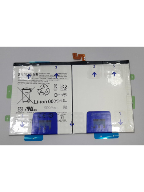 Bateria EB-BX818ABY 10090mAh para Samsung Galaxy Tab S9 Plus SM-X816B G82-31907A Service Pack