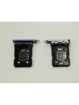 Soporte o bandeja dual sim violeta para Oppo Reno 6 5G CPH2251 calidad premium