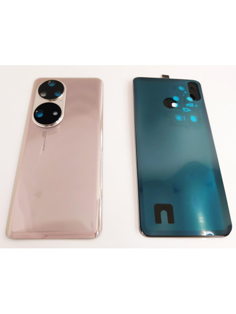 Tapa trasera o tapa bateria dorada para Huawei P50 Pro mas cristal camara