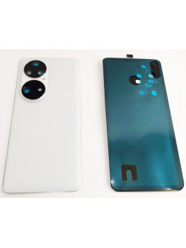 Tapa trasera o tapa bateria blanca para Huawei P50 Pro mas cristal camara