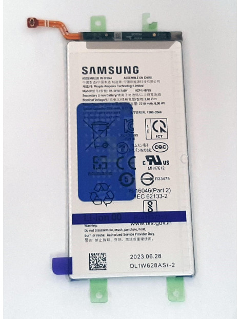 Bateria EB-BF947ABY 2310mAh para Samsung Galaxy Z Fold 5 SM-F946 GH82-31846A Service Pack