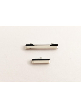 Set 2 botones plata para Samsung Galaxy S23 S911B S23 Plus S916B calidad premium