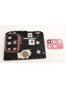 Carcasa sujecion para Motorola Moto G20 mas cubierta camara rosa calidad premium