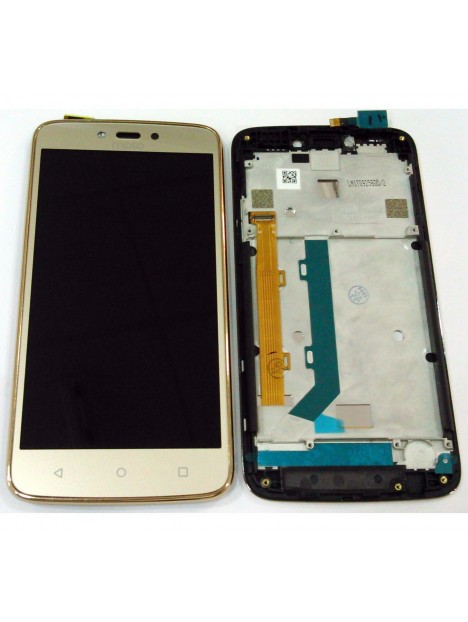 Motorola Moto C Plus xt1723 pantalla lcd + tactil dorado + marco premium