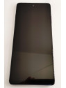Pantalla LCD para Motorola Moto G200 5G XT2175 mas tactil negro mas marco azul oscuro calidad premium