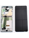 Pantalla LCD para Samsung Galaxy S20 Ultra SM-G988F GH82-22327C mas tactil negro mas marco plata service pack