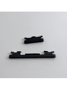 Set 2 Botones laterales negros para Xiaomi MI Note 10 calidad premium