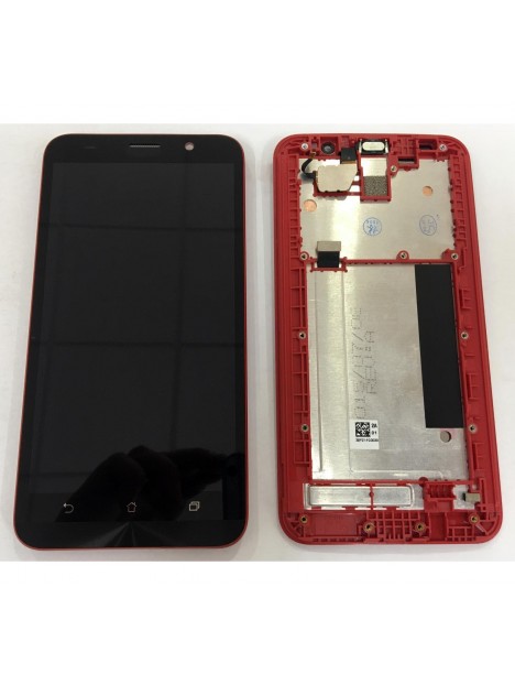 Asus Zenfone 2 ZE551ML pantalla lcd + tactil negro + marco rojo premium