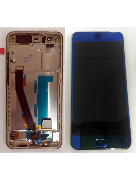 Xiaomi MI 6 pantalla lcd + tactil azul + marco dorado premium