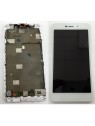 Wiko Pulp Fab 4G M951 pantalla lcd + tactil blanco + marco premium