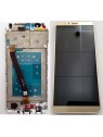 Huawei Honor 7x pantalla lcd + tactil dorado + marco blanco premium