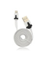 Cable Usb Plano Blanco iPhone 5/5C/5S/6/6+/6s/6s iPad Mini C