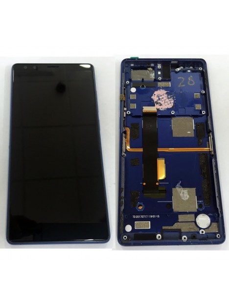 ZTE Nubia Z17S pantalla lcd + tactil negro + marco azul premium