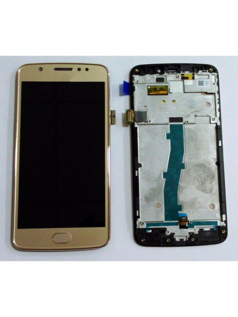 Motorola Moto E4 XT1762 pantalla lcd + tactil dorado + marco premium