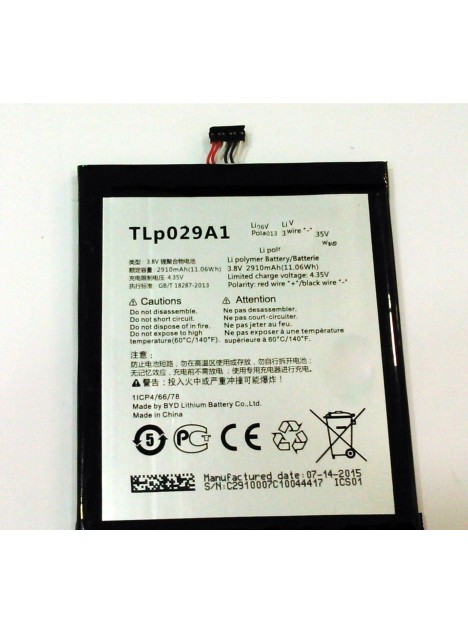 Batería Premium TLp029A1 Alcatel OneTouch Pop 3 (5.5) 5025 Idol 3 6045 desmontaje