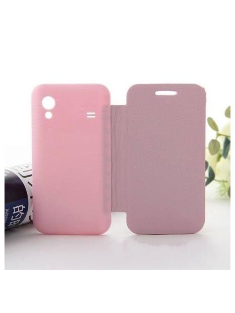 Samsung Galaxy Ace S5830 Flip Cover rosa