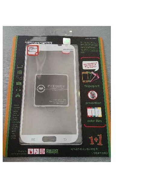 Protector adhesivo Note 2 blaco designed by Mercury