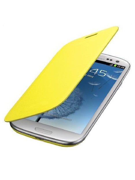 Samsung Galaxy S4 I9500 I9505 Flip cover Amarillo
