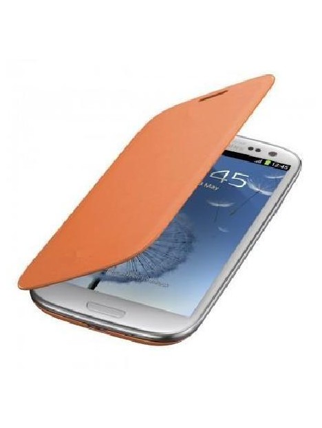 Samsung Galaxy S4 I9500 I9505 Flip cover naranja