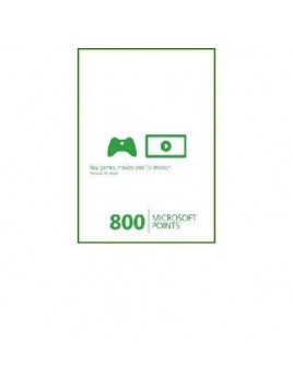 Tarjeta 800 Microsoft Points