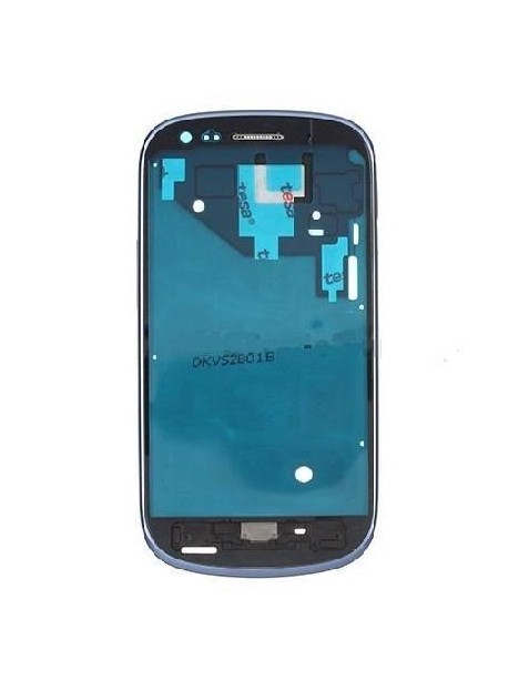 Samsung Galaxy S3 Mini I8190 azul parte central + marco premium