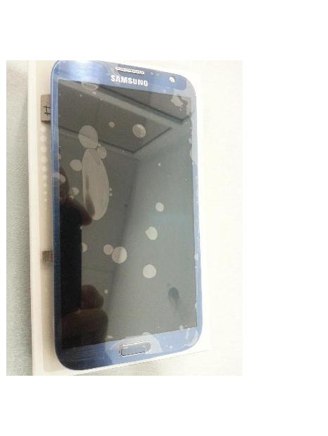 Samsung Galaxy Note 2 N7100 táctil+lcd+digitalizador azul or