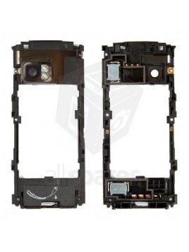 Nokia X6 Carcasa central Negra + Buzzer+ antena premium