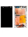 Sony Xperia S LT26i pantalla lcd + tactil negro + marco blan