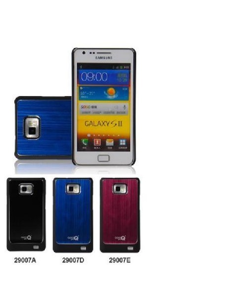 Samsung Galaxy S2 I9100 funda metal pulido rojo