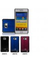 Samsung Galaxy S2 I9100 funda metal pulido azul