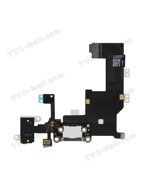 iPhone 5 cable flex conexión carga y accesorios blanco premium