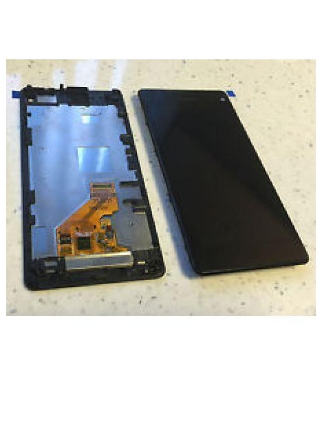 Sony Xperia Z1 Mini D5503 Z1C M51W pantalla lcd + táctil negro premium + marco