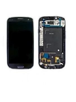 Samsung Galaxy s3 i9300 táctil+lcd+marco gris premium