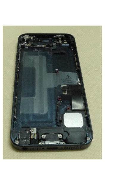 iPhone 5 Carcasa trasera y chasis central + Componentes negr