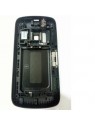 Nokia 808 Pureview carcasa central + tapa batería negro