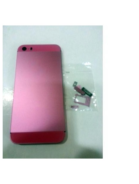 iPhone 5S Carcasa central + Tapa batería rosa