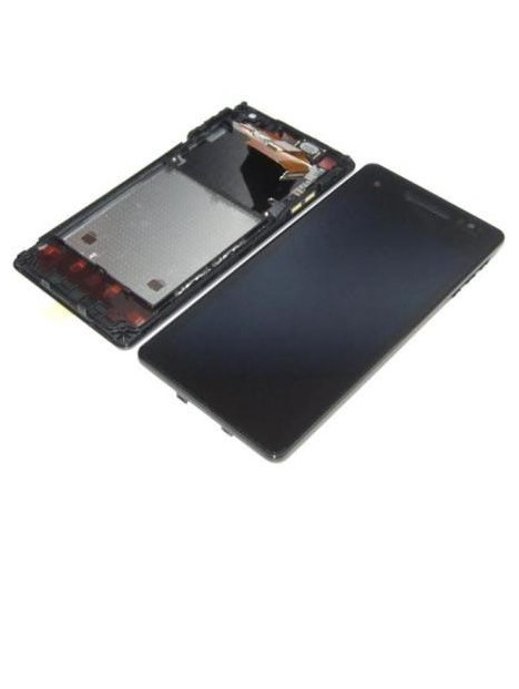 Sony Xperia V LT25I pantalla lcd + tactil negro + marco premium