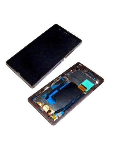 Sony Xperia Z L36H C6602 C6603 Lcd+Táctil+ Marco lila origin