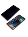 Sony Xperia Z L36H C6602 C6603 Lcd+Táctil+ Marco lila origin