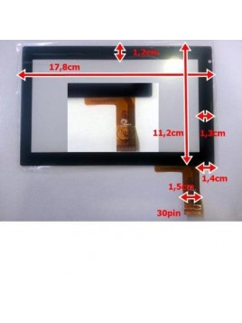 Pantalla táctil repuesto Tablet china 7" Modelo 34