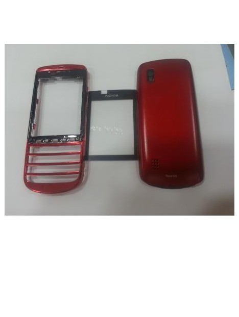 Nokia asha 300 carcasa completa rojo