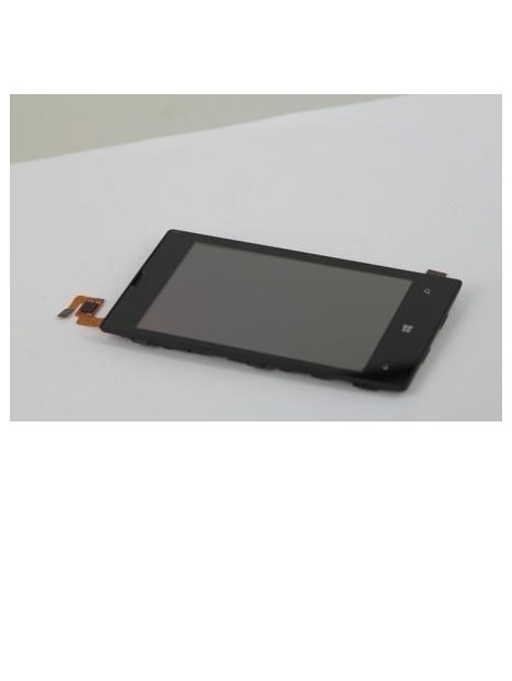 Nokia Lumia 520 Pantalla lcd + Táctil negro + Marco premium