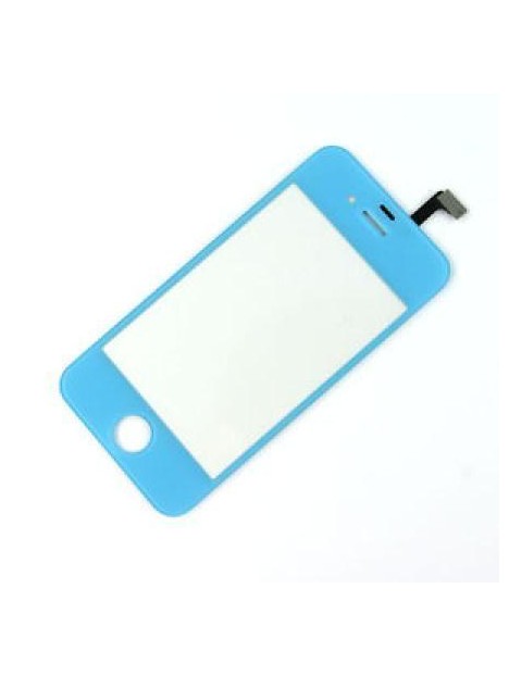 iPhone 4 4S Cristal + Digitalizador azul celeste