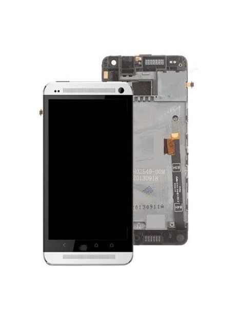HTC One Mini M4 601E Pantalla lcd + táctil + marco blanco original