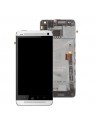 HTC One Mini M4 601E Pantalla lcd + táctil + marco blanco original