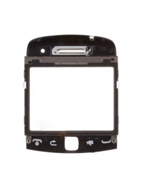 Blackberry 9360 carcasa frontal + cristal negro premium