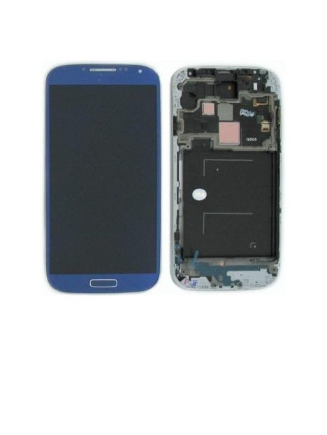 Samsung Galaxy S4 I9505 Lcd + táctil azul + marco premium remanufacturado